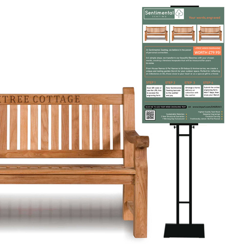 sentimental seating personalised garden benches