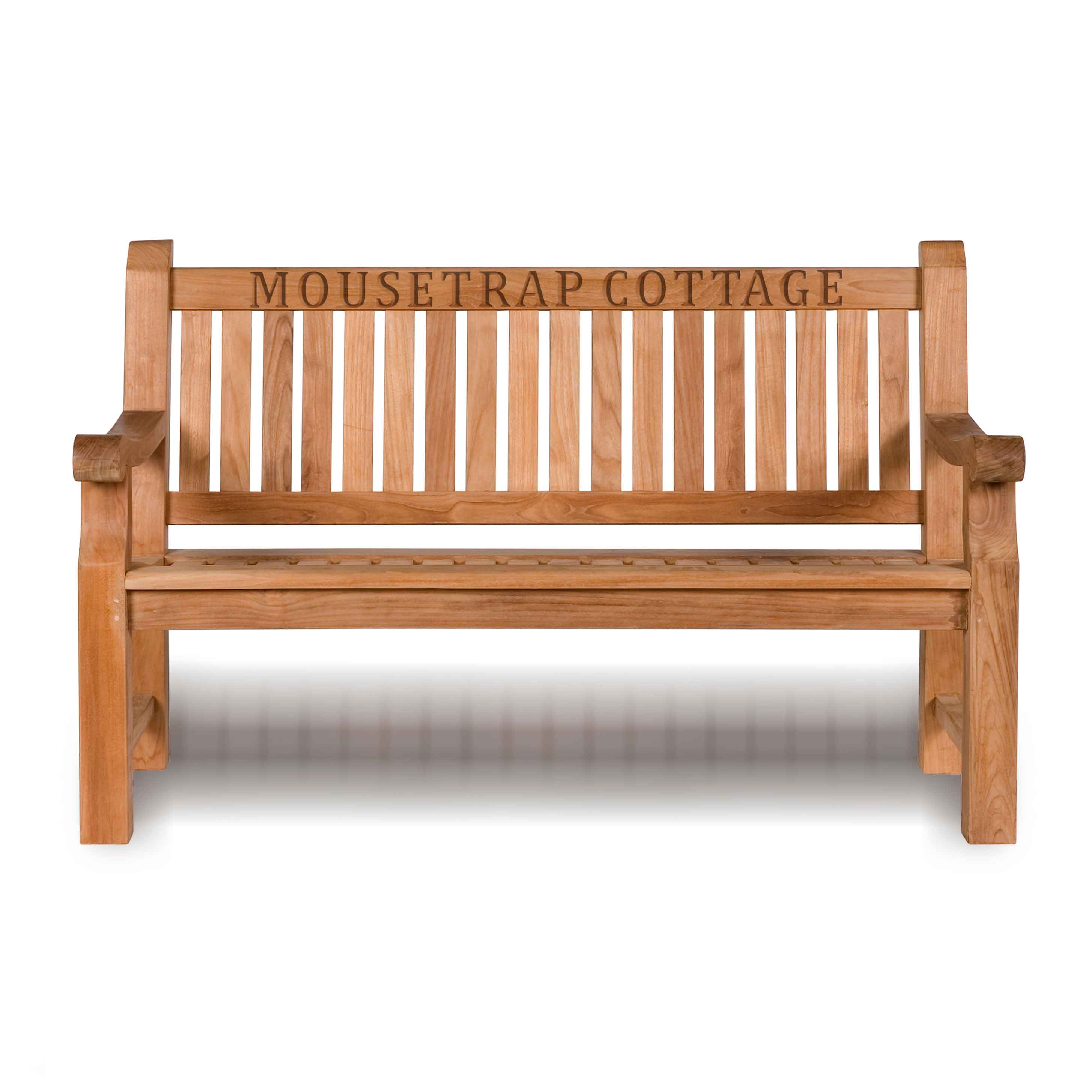 personalised wooden garden benches